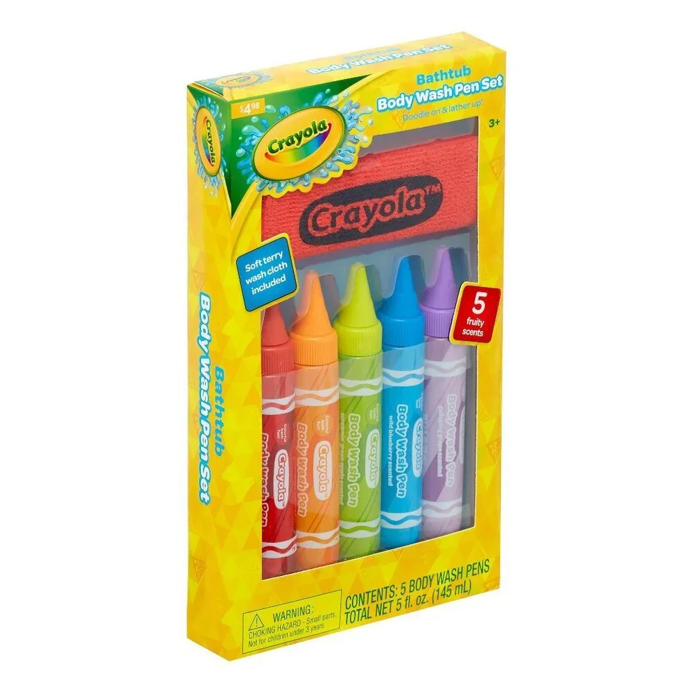 Crayola Kids Body Wash Crayon Set, 5 Count